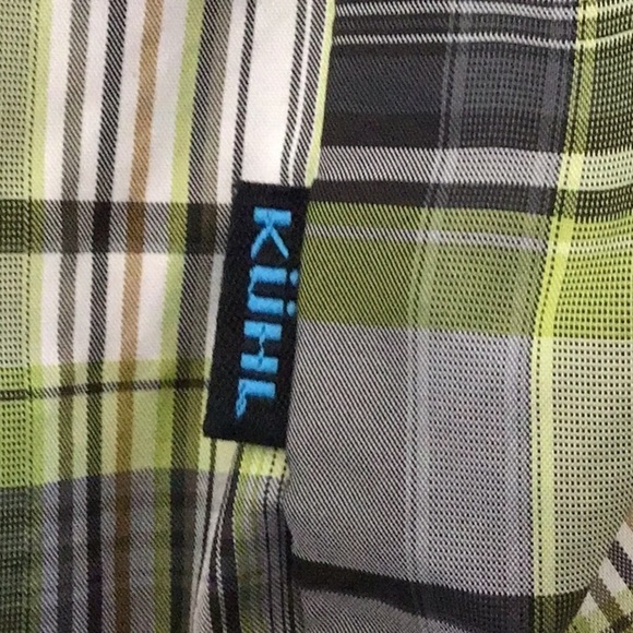 KHUL grey plaid button front shirt XL - Picture 7 of 10